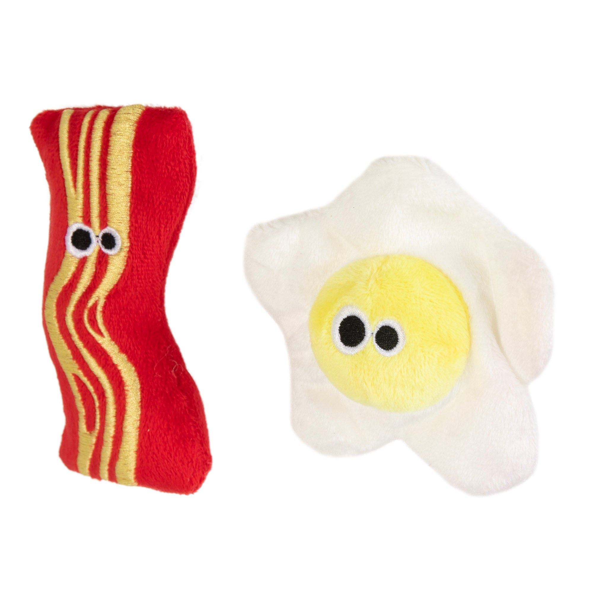 Mad Cat Brunch Buddies Brunch Buddies Bacon N' Eggs Catnip & Silvervine Cat Toy