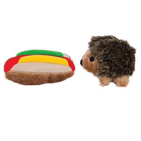 Booda Small Hedgehog & Hotdog Dog & Puppy Toy