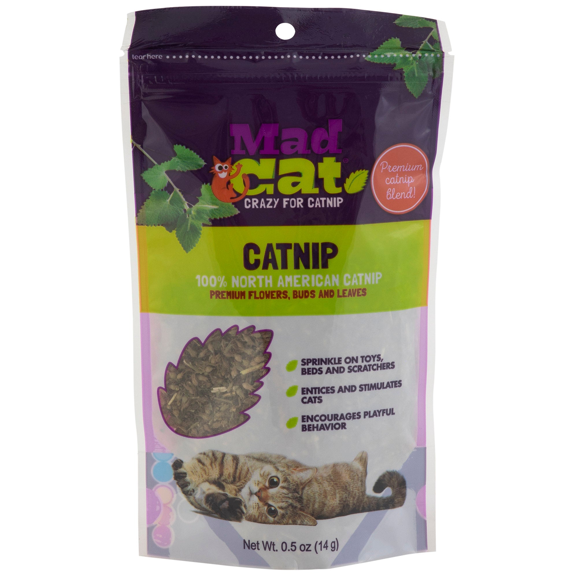 Mad Cat 100% Natural Cat Nip 0.5 oz. Bag