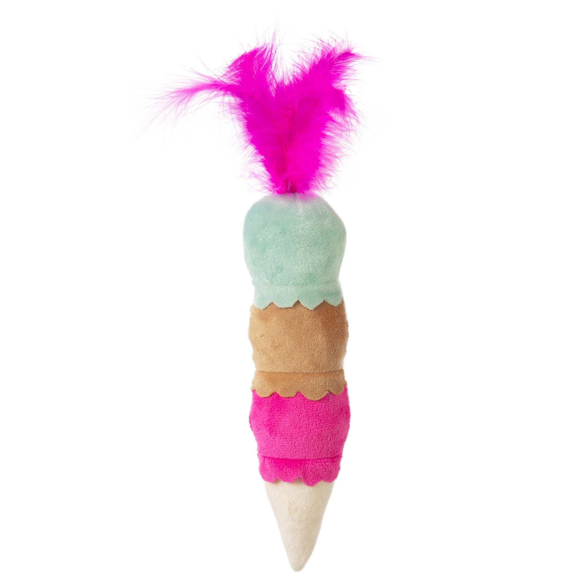 Quirky Kitty Ice Cream Kicker Cat Toy