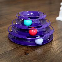 Quirky Kitty Three Layer Ball Track Cat Toy