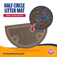 Arm & Hammer Half Circle Litter Mat