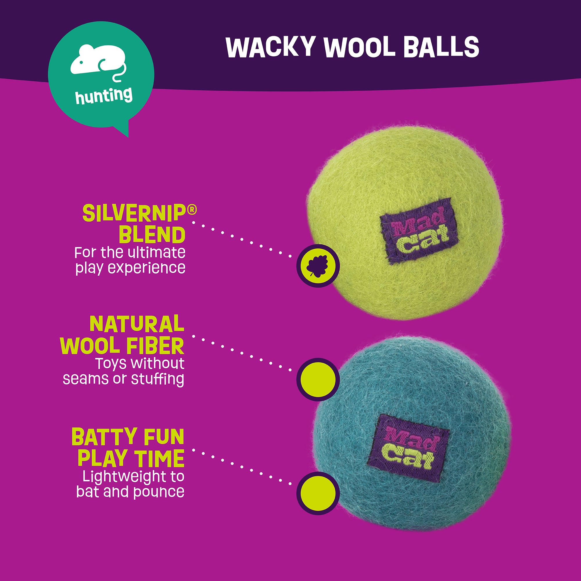 Mad Cat Wacky Wool Balls