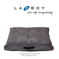 La-Z-Boy Smoke Twill Cooper Mattress Dog Bed