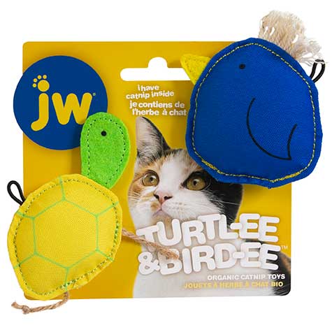 JW Bird-ee & Turtl-ee Catip Cat Toy Combo