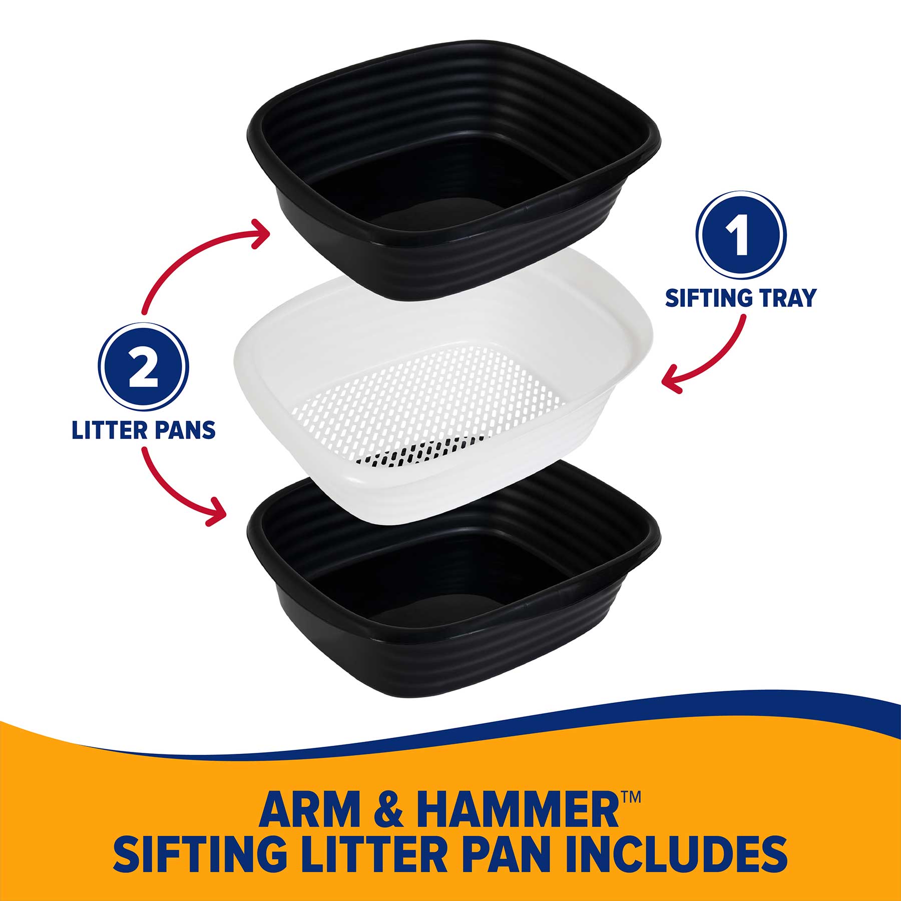 Arm Hammer Sifting Litter Box Petmate