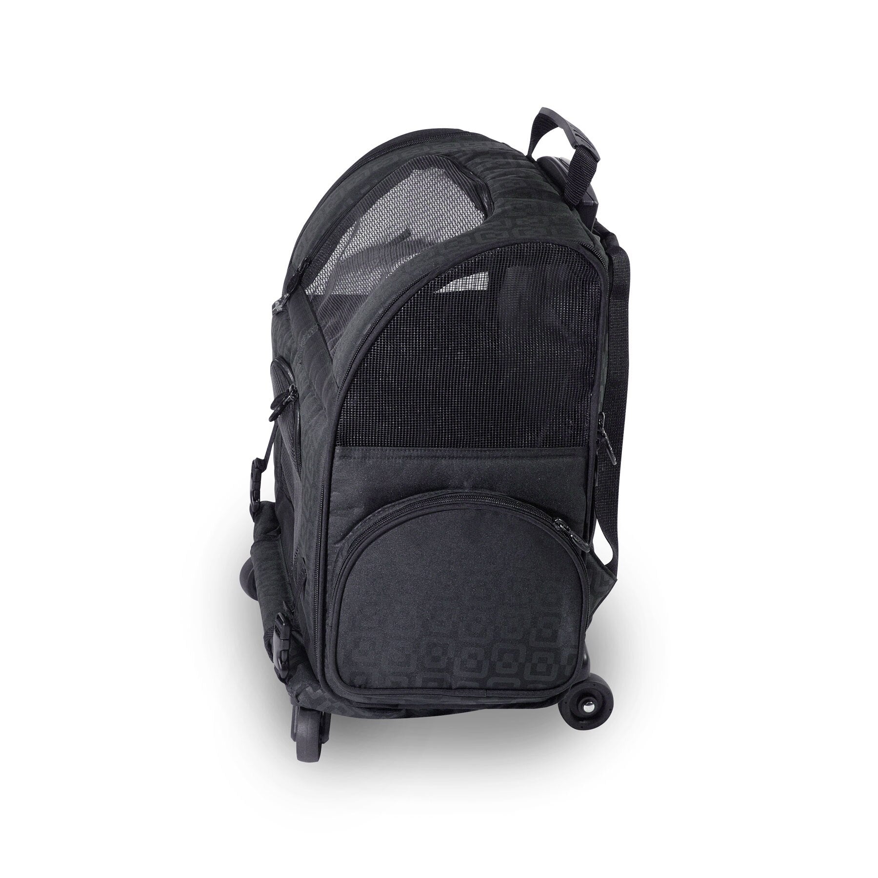 Gen7Pets Black Geomertic Roller Carrier Petmate