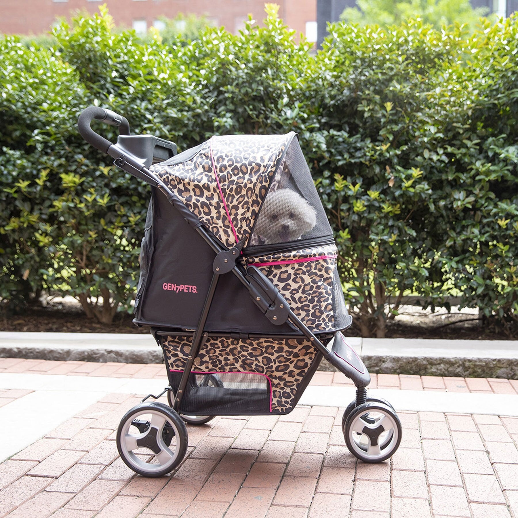 Leopard print dog stroller best sale