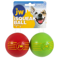 JW Holiday ISqueak Balls 2-Pack
