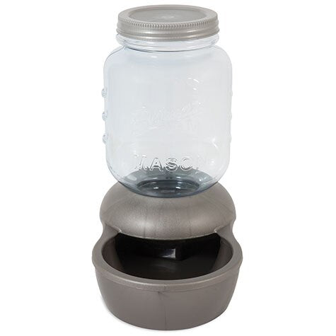 Petmate 1 Gallon Mason Jar Gravity Pet Waterer Petmate