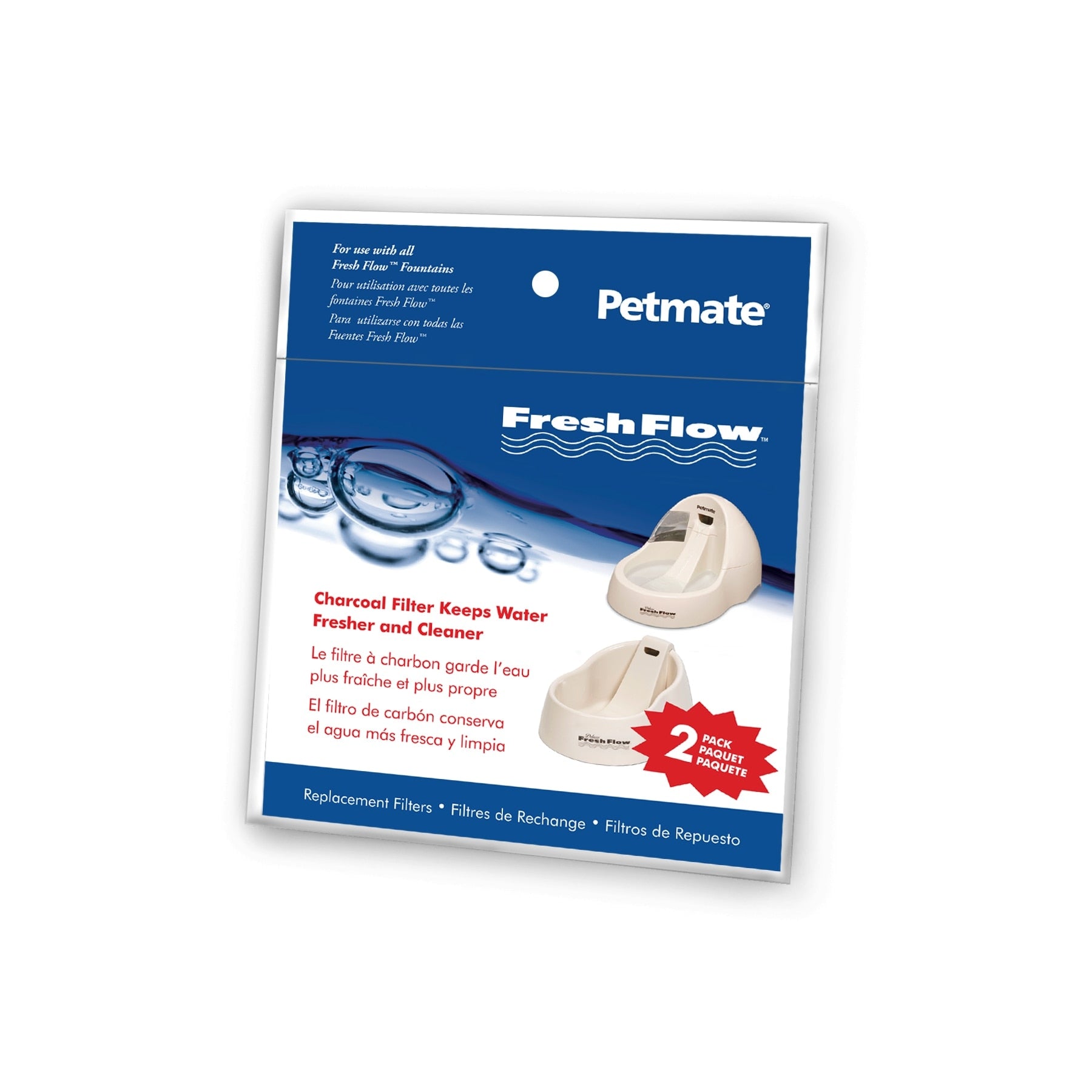 Petmate Fresh Flow Replacement Charcoal Filter